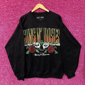 Guns N' Roses Appetite For Destruction Rock Band Crewneck Sweatshirt Large